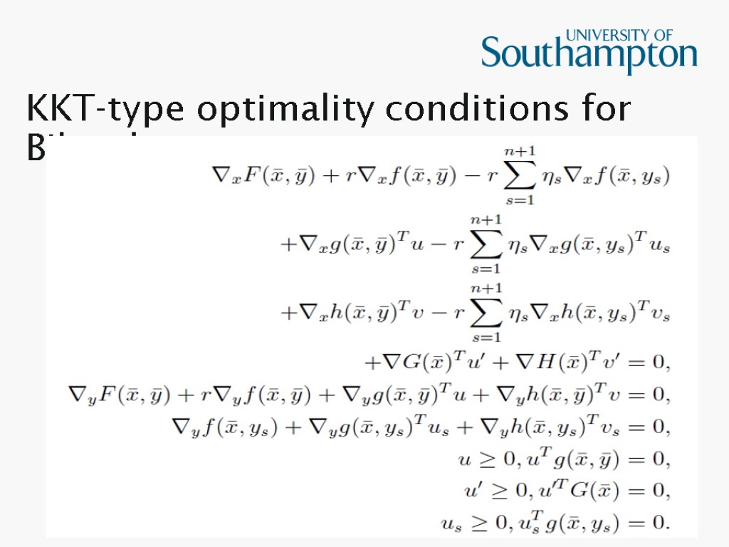 KKT-type optimality conditions for Bilevel